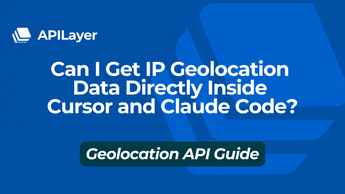 Can I Get IP Geolocation Data Directly Inside Cursor and Claude Code?